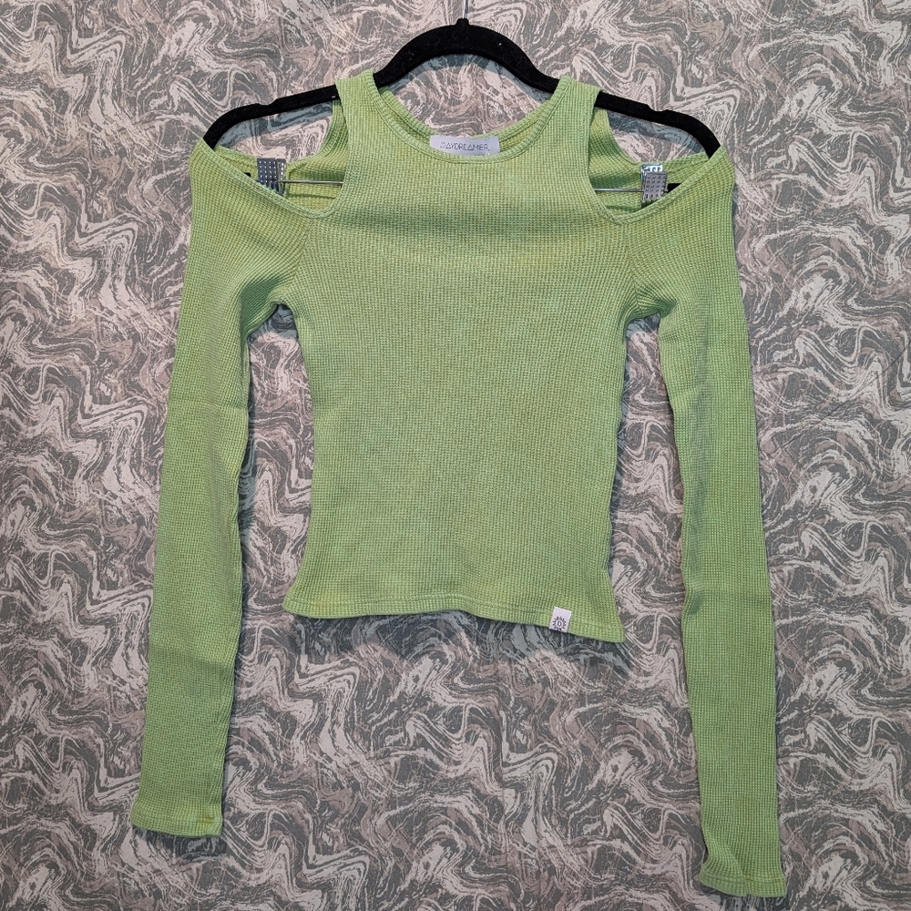 NWT Daydreamer Cold Shoulder Long Sleeve Shirt Size Small
